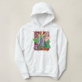 Blauwe kever waterverf hoodie