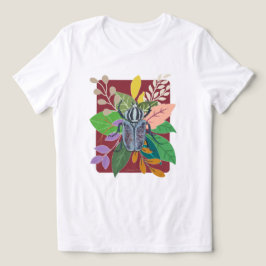 Blauwe kever waterverf Tri-Blend shirt