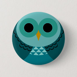 Blauwe kieuwkever ronde button 5,7 cm