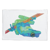 Blauwe kikker kussensloop (Achterkant)