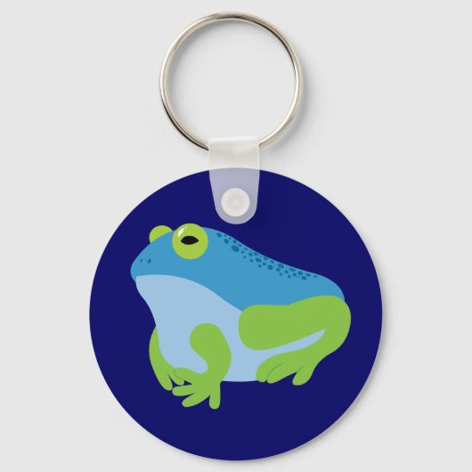 Blauwe kikker sleutelhanger (Voorkant)