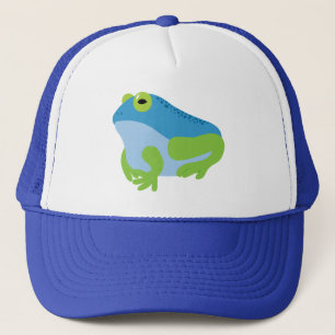 Blauwe kikker trucker pet