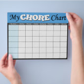 Blauwe kinderkaarten flyer (Hand)