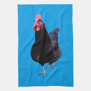 Blauwe kip Strut, Dish Towel Theedoek