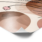 Blauwe klaprozen foto afdruk (Hoek)