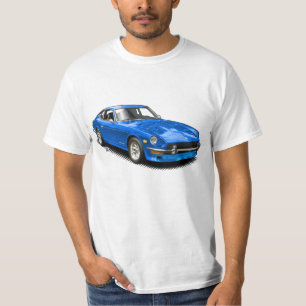 Blauwe  Klassieke Z-Car T-Shirt. T-shirt