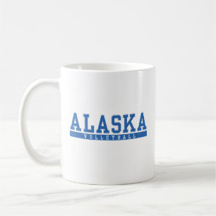 blauwe klassieker Alaska Volleybal retro sport Koffiemok