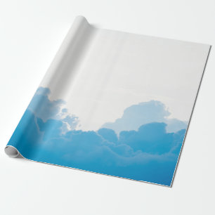 BLAUWE KLEDINGEN ONDER WITTE SKY CADEAUPAPIER