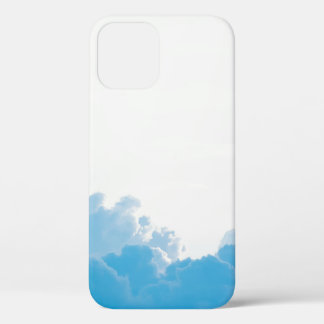 BLAUWE KLEDINGEN ONDER WITTE SKY iPhone 12 HOESJE