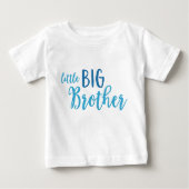 Blauwe kleine Big Brother Toddler Lange hoes T-shi (Voorkant)