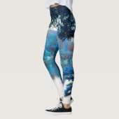 Blauwe kleur is cool, unieke natuur, meer leggings (Links)