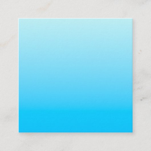 Blauwe kleur verloop achtergrond vierkante visitekaartje (Voorkant)