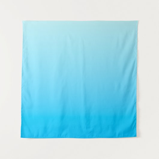 Blauwe kleur verloop achtergrond wandkleed (Voorkant)