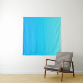 Blauwe kleurgradiënt wandkleed (In Situ (horizontaal))