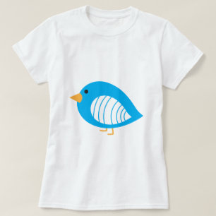 Blauwe, kleurrijke reuzenvogels T-Shirt