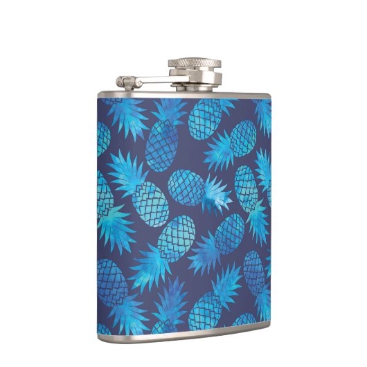 Blauwe kleurstof anananas heupfles (Rechts)