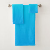 Blauwe kleurverloop bad handdoek (Insitu)
