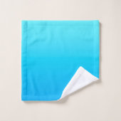 Blauwe kleurverloop bad handdoek (Wasdoekje)