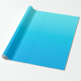 Blauwe kleurverloop cadeaupapier
