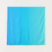 Blauwe kleurverloop wandkleed (Voorkant (horizontaal))