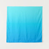 Blauwe kleurverloop wandkleed (Voorkant)