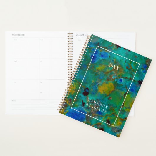 Blauwe Klif Chrysocolla Planner (Display)