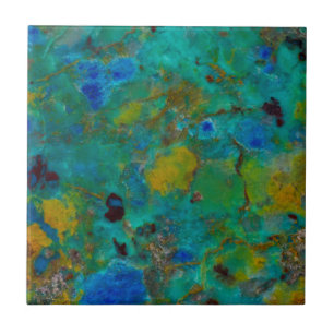 Blauwe Klif Chrysocolla Tegeltje