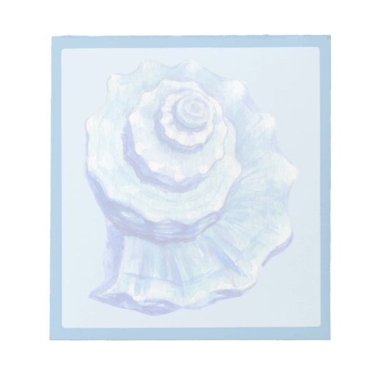 Blauwe Kongschelp Notitieblok (Voorkant)