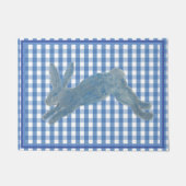 Blauwe konijn deurmat (Voorkant)