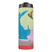 Blauwe konijn thermosbeker (Voorkant)