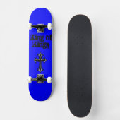Blauwe koning van het skateboard van Kings (Voorkant)