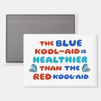 Blauwe Kool Aid RECHTHOEKIGE MAGNEET