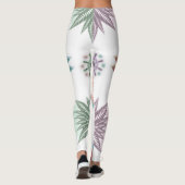 Blauwe Koraal Mandala Bloem Leggings (Achterkant)