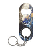 Blauwe koraalrif roestvrij stalen flesopening mini flessenopener (Voorkant)