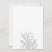 Blauwe koralen in het kader van de uitnodiging tot (Achterkant)