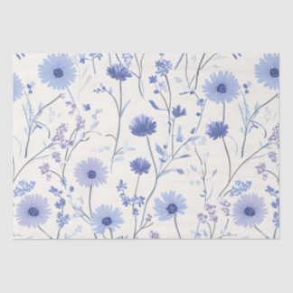 Blauwe korenbloem tissuepapier