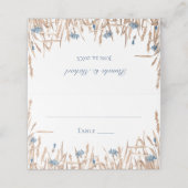 Blauwe kornbloemen Wheat Wedding (Buitenkant ongevouwen)