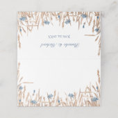 Blauwe kornbloemen Wheat Wedding (Buitenkant ongevouwen)