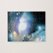 Blauwe kosmos legpuzzel (Horizontaal)