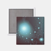 Blauwe kosmos magneet (Voorkant / Achterkant)