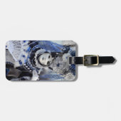 Blauwe kostuum bagagelabel (Voorkant horizontaal)