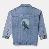 Blauwe kraai denim jacket (Achterkant)