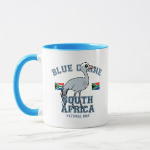 Blauwe kraan van Zuid-Afrika Mok