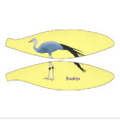 Blauwe kraanvogel cartoon basketbal (Panelen)