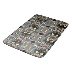 Blauwe krab Abstract Badmat