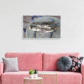 Blauwe krab Chesapeake Bay Canvas Art Afdruk (Insitu (Woonkamer))