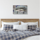 Blauwe krab Chesapeake Bay Canvas Art Afdruk (Insitu (Slaapkamer))