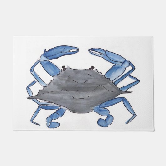 Blauwe krab Doormat Deurmat (Voorkant)
