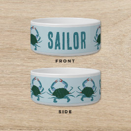 Blauwe krab hond kat huisdier voerbakje