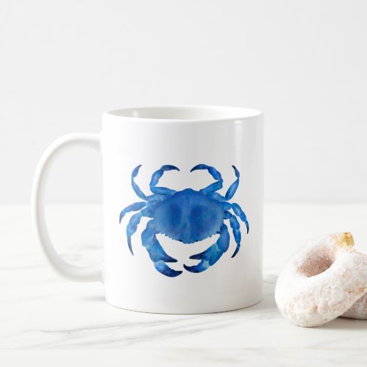 Blauwe krab koffiemok (Met donut)